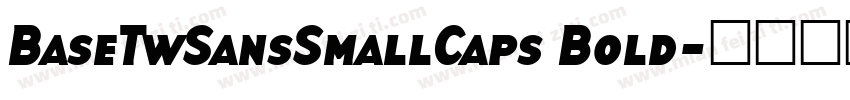 BaseTwSansSmallCaps Bold字体转换
